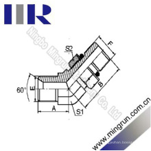 45 Winkelstück BSP-Außengewinde / SAE O-Ring-Hydraulik-Rohrverschraubung (1BO4-OG)